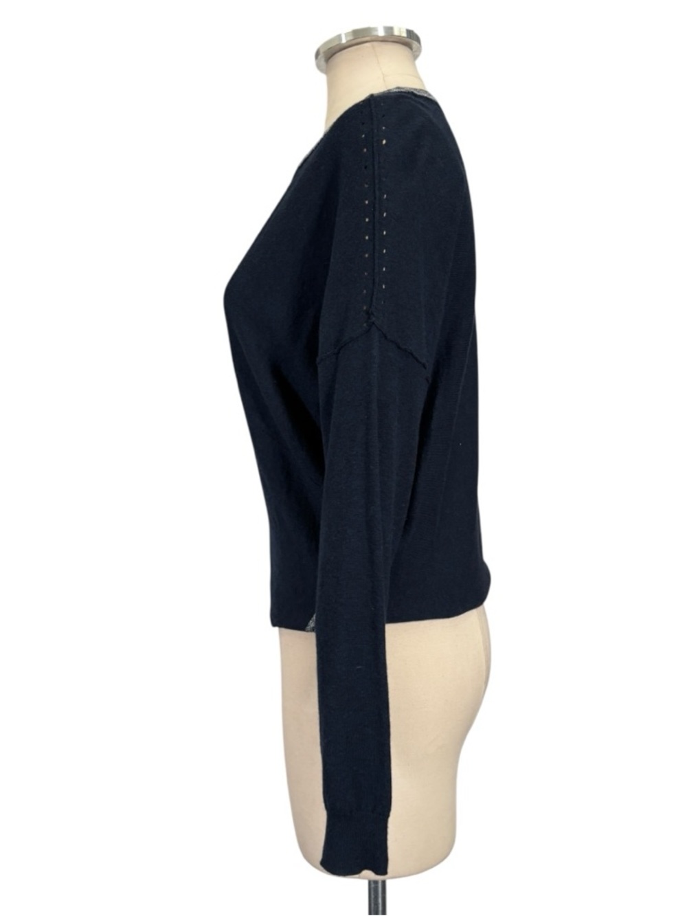 Zadig & Voltaire Anouk Foil Cashmere Blend Sweater Size XS - Picture 3 of 11